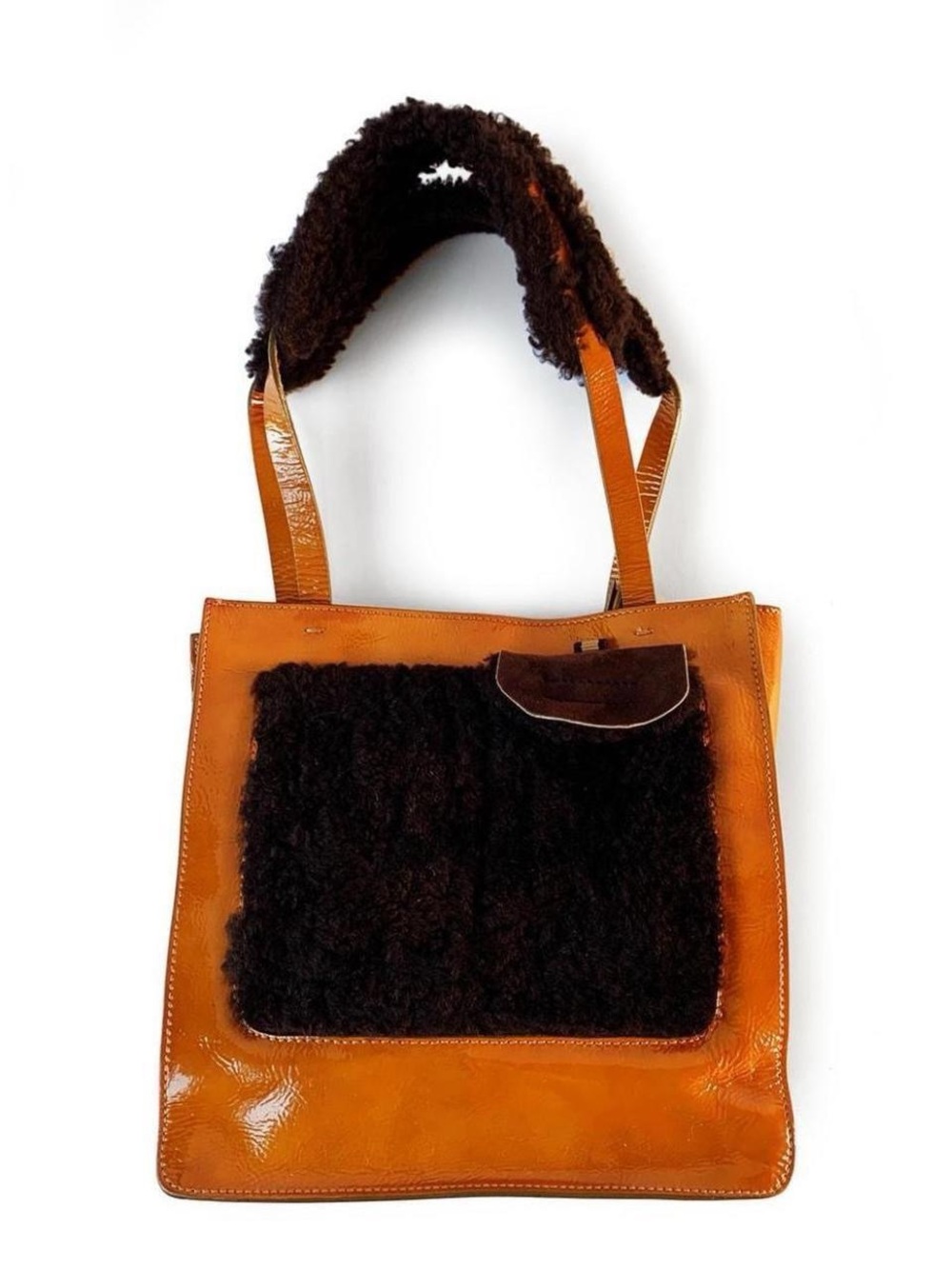 Vintage Miu Miu shearling bag
